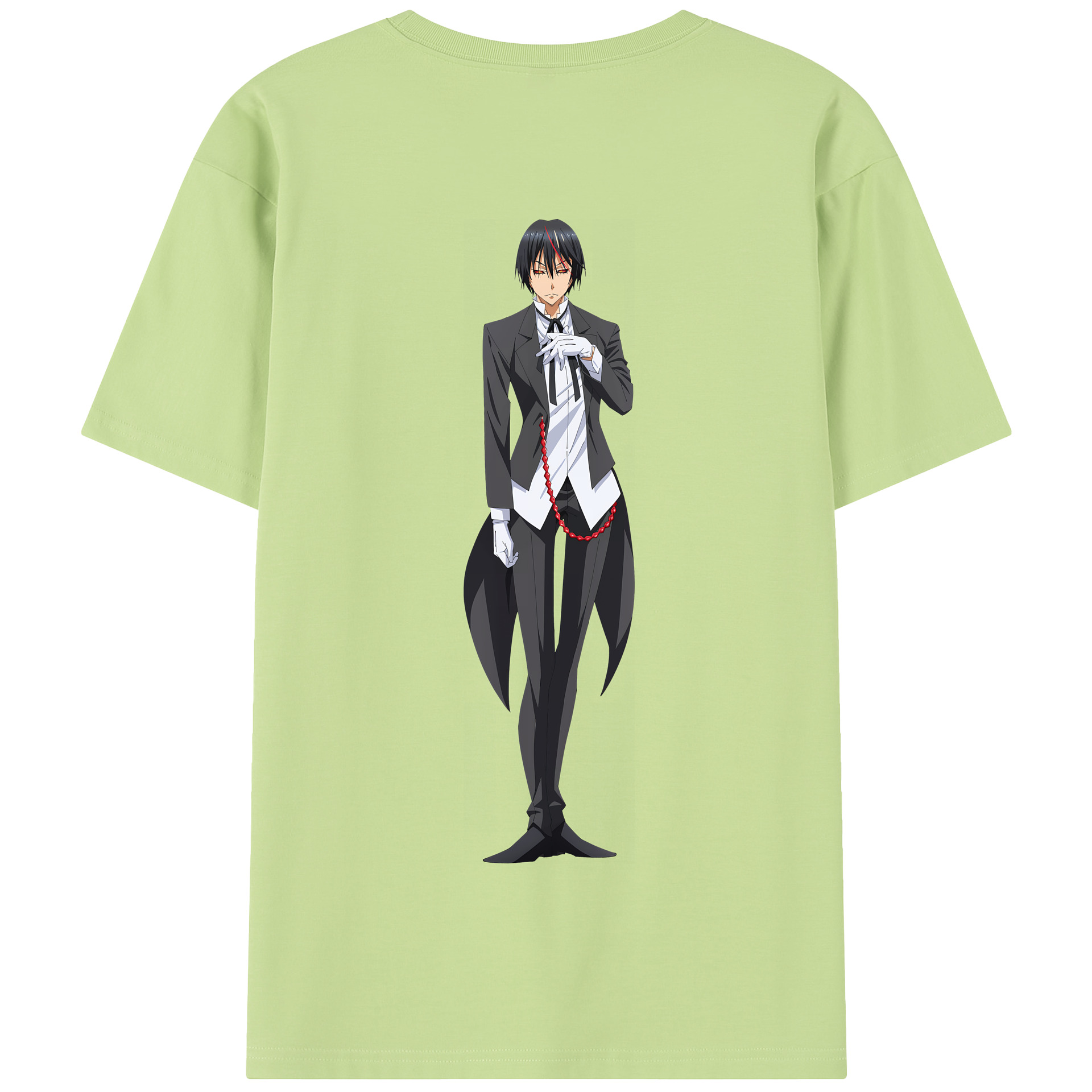 （画像用） 転スラ Regarding Reincarnated to Slime 綿100％半袖Tシャツ（背面プリント）